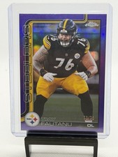Troy Fautanu 2025 Topps Chrome #256 True Purple Refractor 73/75