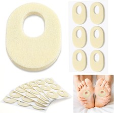 36 Pcs Felt Callus Cushions Oval Shaped Callous Pads for Foot Adhesive Corn Cush