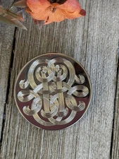 Silver Tone Celtic Knot Scarf Clip | Irish Knotwork Scarf Ring | Vintage Style