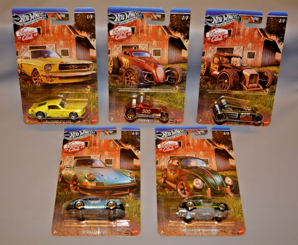 Mattel Hot Wheels Silver Series Vintage Club 1968 - Alle 5 Autos Im Set HRT81-image