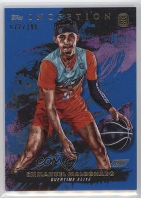 2021 Topps Inception OTE Overtime Elite Blue 72/199 Emmanuel Maldonado #54 12dh
