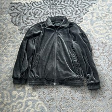 Vintage Fu Da Sport Velour Jacket Gray Medium