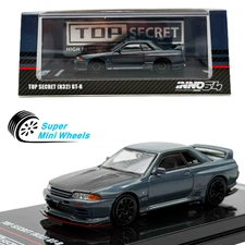 INNO64 1:64 Top Secret Nissan GT-R R32 Gray