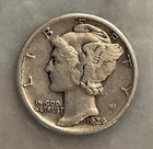 1929-S Mercury Dime - VF - Very Fine - 90% Silver
