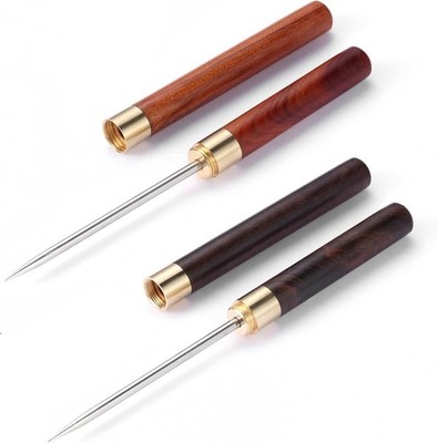 1 or 2 Stainless Steel Ice Picks with Safety Cover 9-inch Pick Tool Breaking Ice