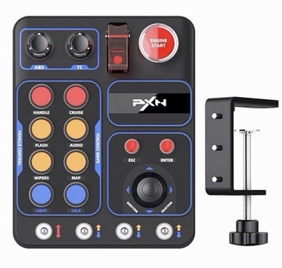 CB1 Sim Racing Button Box - 19 Buttons, RGB Lighting, USB Controller for PC