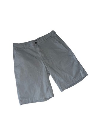 IZOD Saltwater Stretch Shorts, Grey, 32 Waist 9.5'' Inseam