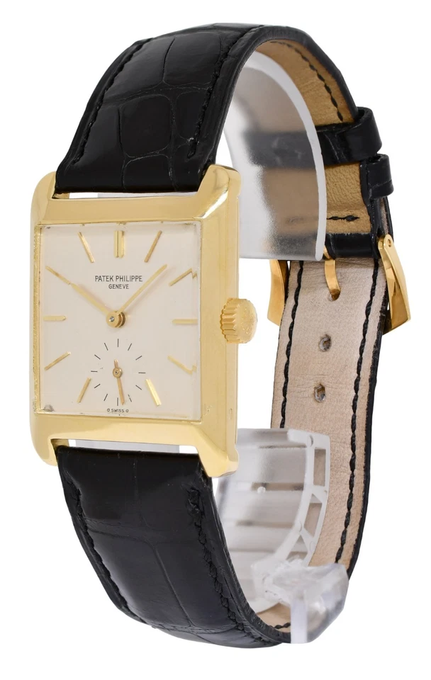 Reloj Manual Hombre Patek Philippe Vintage Cuadrado 2488 Oro Amarillo 18k 2488J Foto 3 de 4