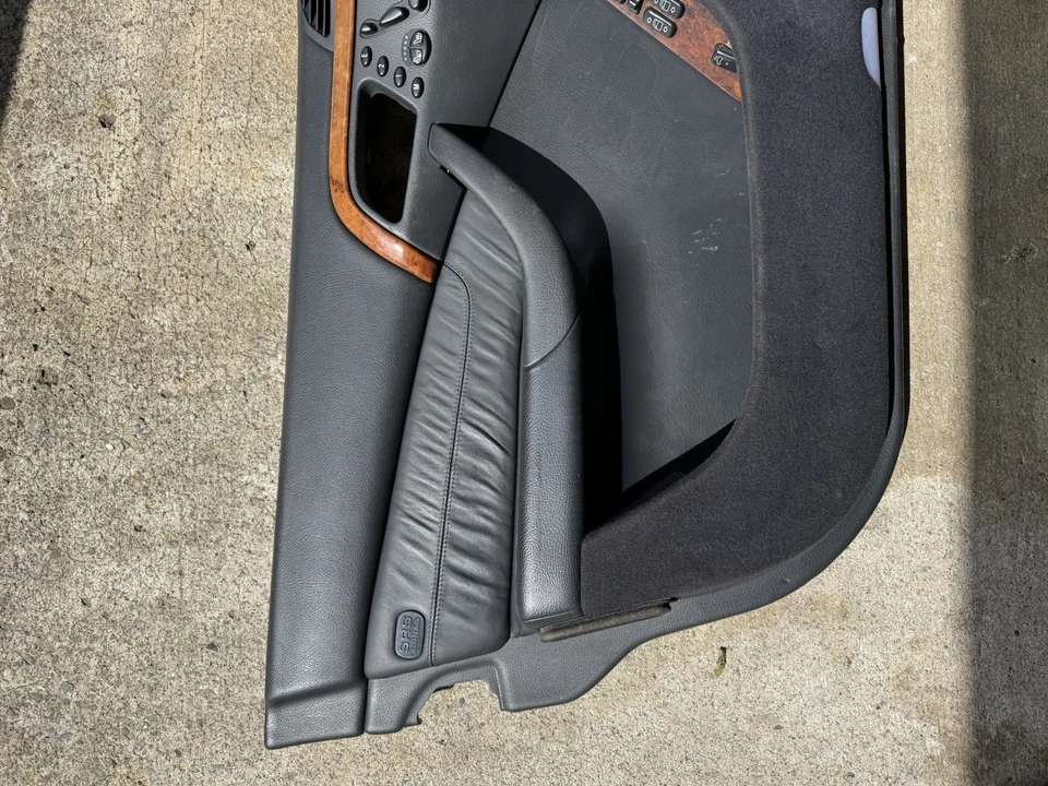 1999-2002 MERCEDES-BENZ W220 S430 S500 S55 AMG DRIVER INTERIOR DOOR PANEL BLACK - Image 4 of 4