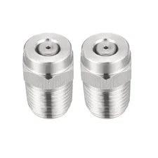 2 Pcs 1.2mm Orifice Diameter Pressure Washer Nozzle, 1/4NPT Thread Spray Tip