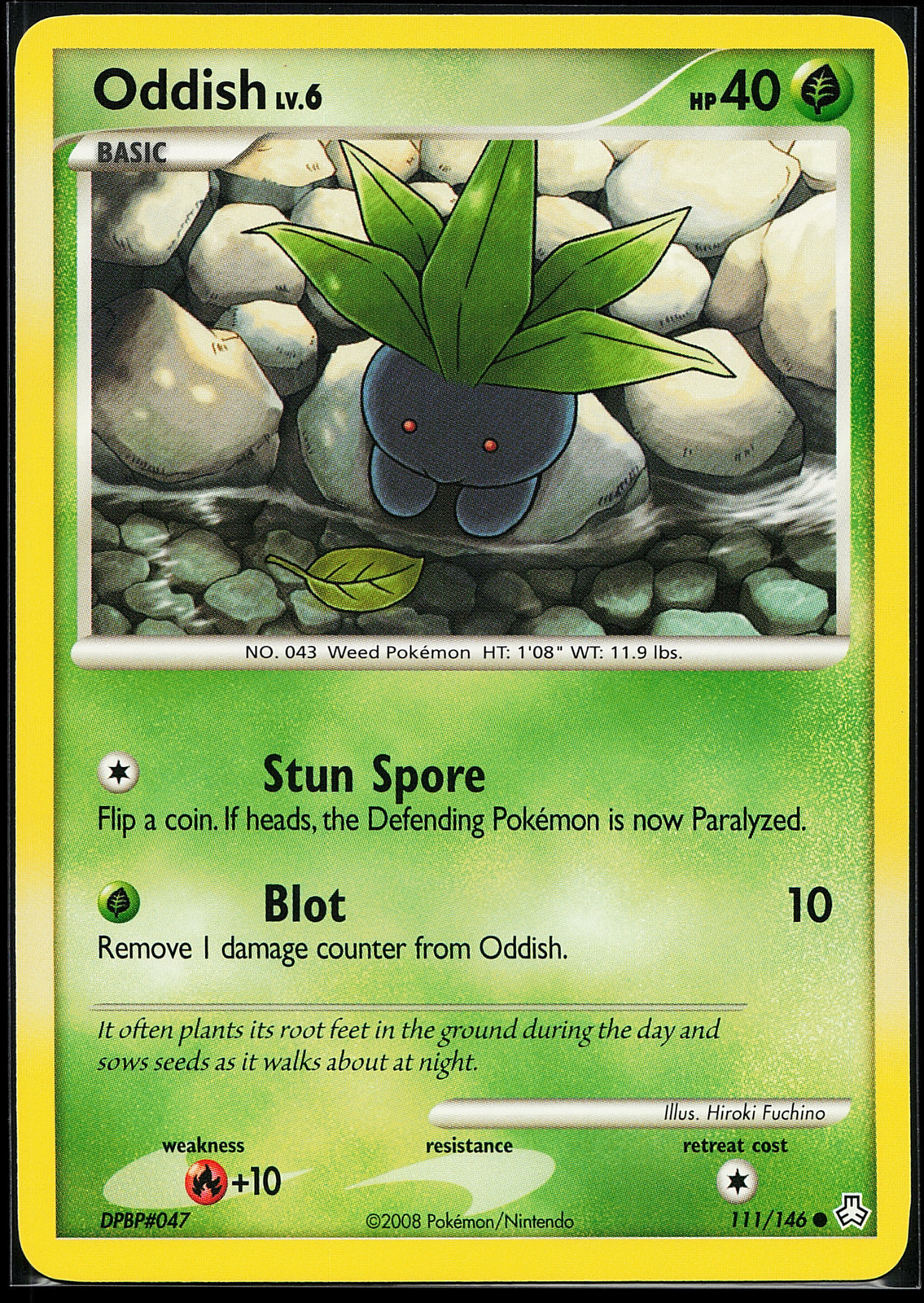 Oddish 111/146 Common Legends Awakened Pokemon Card