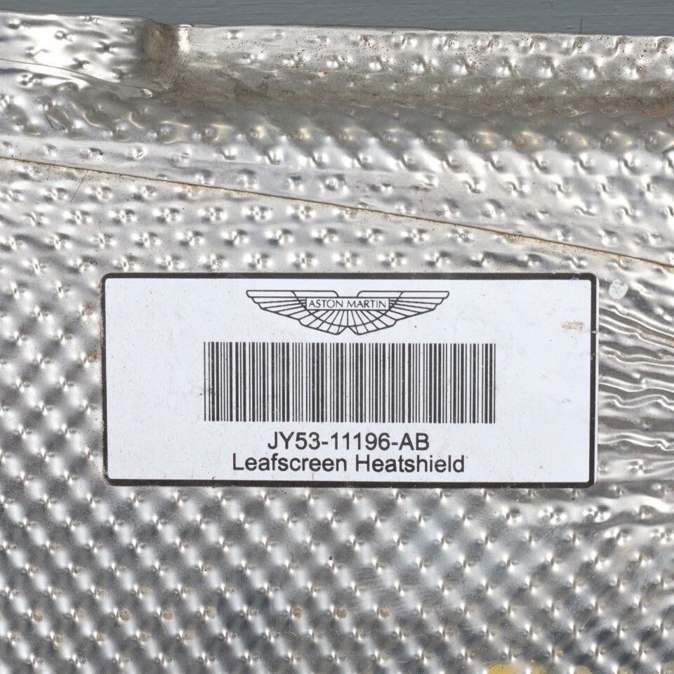 2019-2023 Aston Martin DB11 4.0 Leafscreen Heatshield OEM JY53-11196-AB