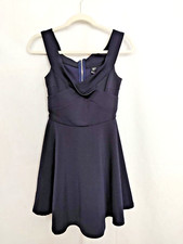 Windsor Navy Blue Off The Shoulder Cocktail Fit & Flare Dress Size M #16690