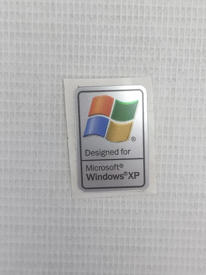 Lot of 4  original unused new  computer Sticker Microsoft Windows XP Vintage  - Image 3 of 4