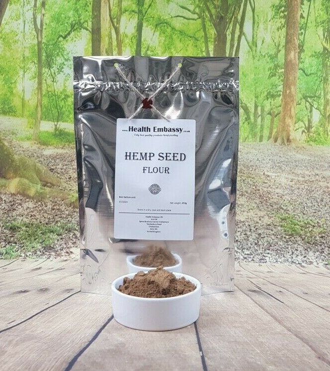 Hemp Seed Flour 450g - Health Embassy - Natural Fine Hemp Flour - GMO-Free