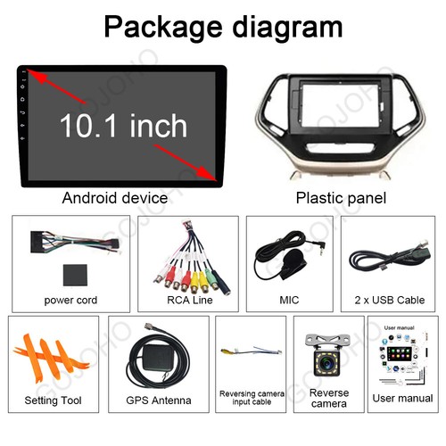 4+64G Car Stereo Radio For 2014-2018 Jeep Cherokee Android 13 Carplay GPS Navi - Foto 4 di 20
