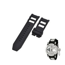 Russian Diver 0364 26mm Black Rubber Watch Strap For Invicta