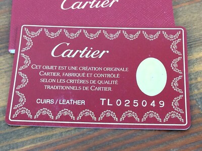 Cartier Cuirs/Leather ID card + Booklet 2011 | eBay