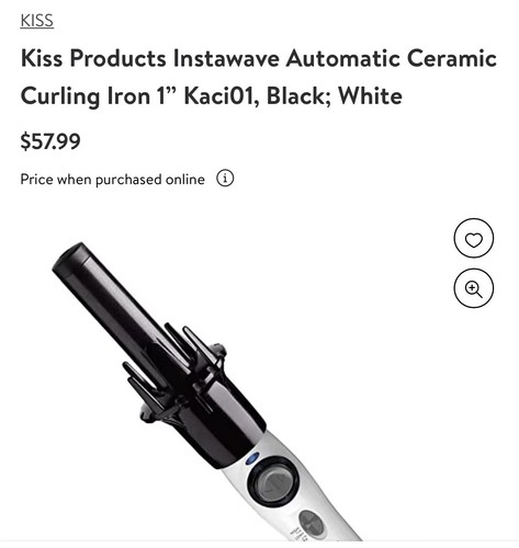 Kiss InstaWave Deluxe Automatic Ceramic Ionic Hair Curler Spinner KAC101 - Picture 4 of 4