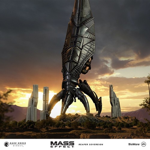 Dark Horse Mass Effect 14" Reaper Sovereign Ship Replica Limited NEW #740 #751 - Picture 1 of 6