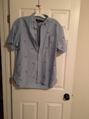 Polo Ralph Lauren All Over USA Flag Button Up Shirt Mens Size XL