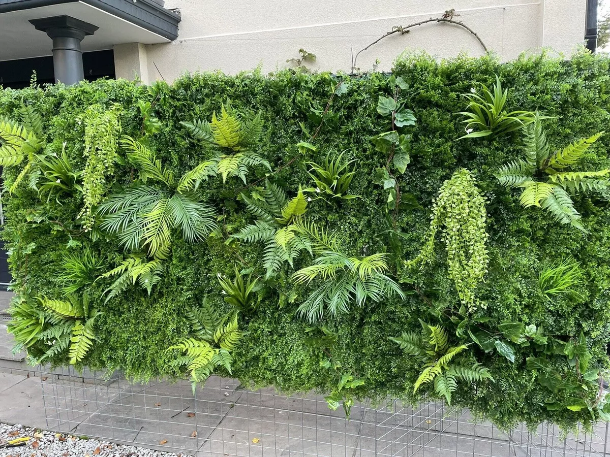 Artificial Green Wall,dense Foliage Panels for Living Walls, plant ...