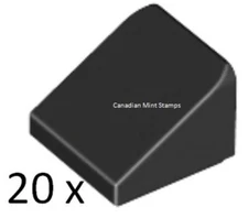 New  Lego 20x Black Slope 30 1 x 1 x 2/3 54200 18862 33847 35338 50746 63290