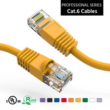 7Ft CAT6 UTP Ethernet Network Booted Cable Yellow