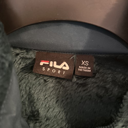 FILA SPORT Women's Small Fleece Full Zip Green Jacket Super Soft - Picture 3 of 6