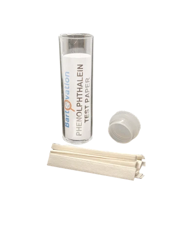Phenolphthalein Test Paper [Vial of 100 Paper Strips]