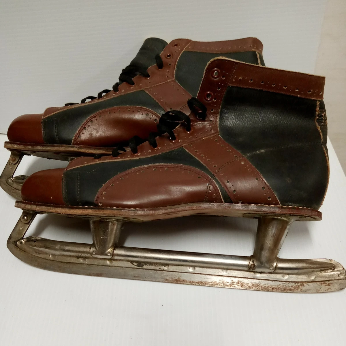 Leather ice skates deals