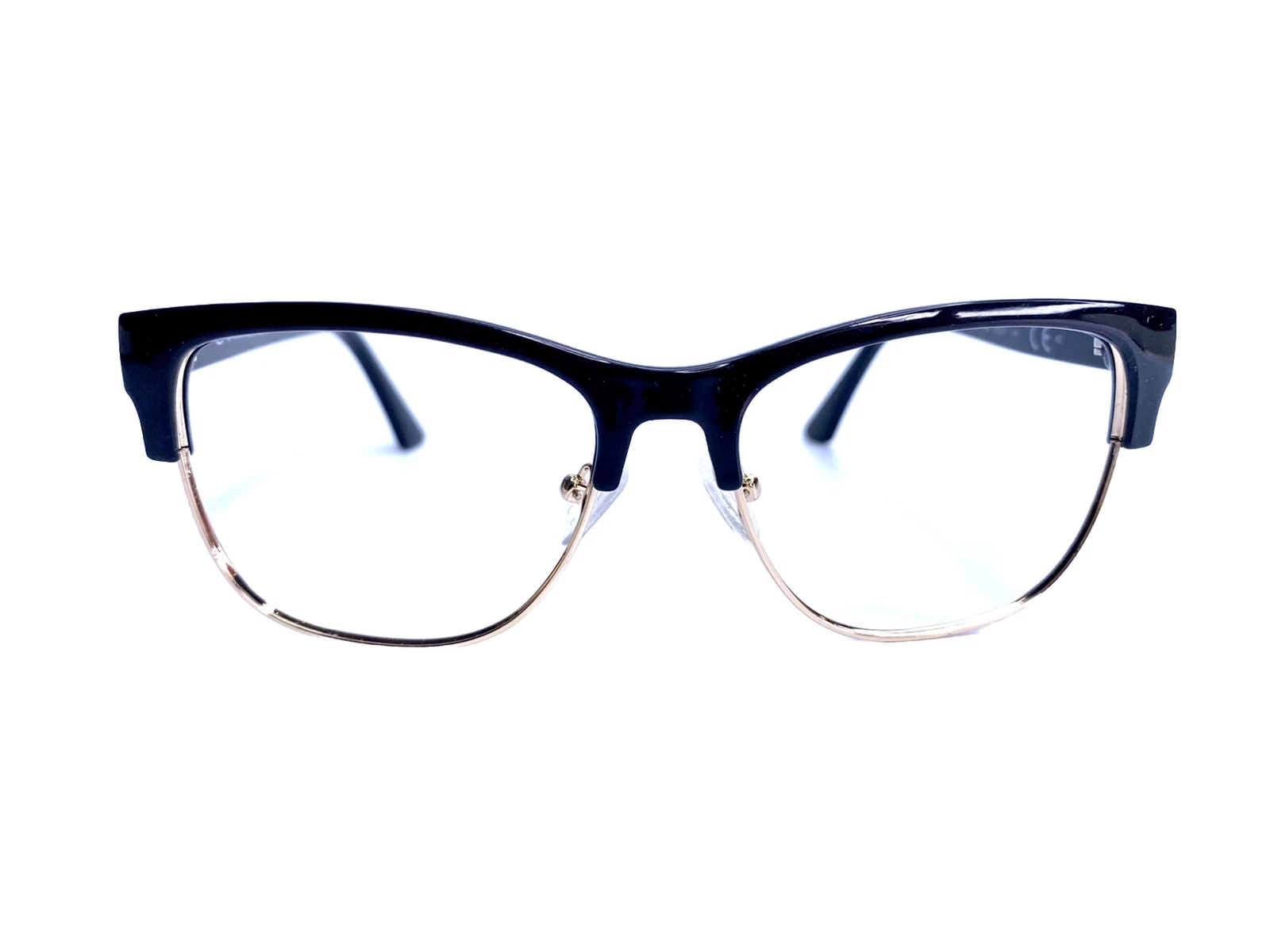 New Oscar De La Renta Black G Clubmaster Eyeglasses MOD1284 001 55 17 145