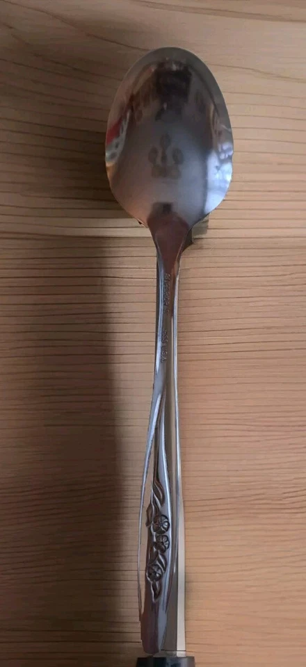 Superior Radiant Rose 10 cucharas soperas 7" cubiertos de acero inoxidable EE. UU. Foto 4 de 4