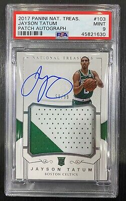 Jayson Tatum 2017-18 Panini National Treasures ROOKIE Patch Jayson Tatum 2017-18 Panini National Treasures ROOKIE Patch