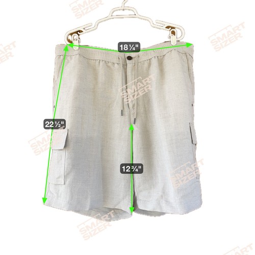 Cubavera Linen Blend Cargo Shorts Elastic Waist Drawstring XL Cargo Pockets - Picture 9 of 11