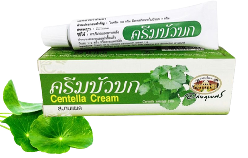 4x10g Centella Creme Kräuter Asiatica Gotu Kola Wundbrand Stretch Narbe heilen Haut - Bild 3 von 6