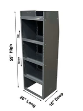 Storage Tower -Mercedes Sprinter, Dodge ProMaster, Ford Transit Mid & High Roof
