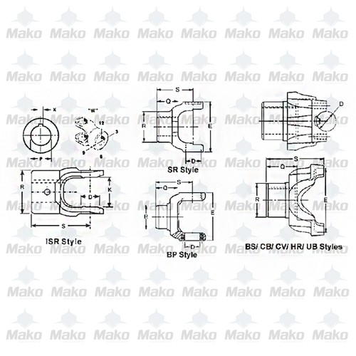 Spicer 3-4-6901-1 Differential End Yoke Splined Bore 1480 Series 10 Spline - Bild 2 von 2