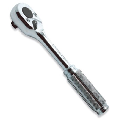 Koken 2753N 1/4-Inch Square Drive Ratchet Handle – 20 Teeth, 115mm Length, Metal (Japan)