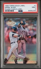 1998 Topps Gold Label Derek Jeter Class 1 - Gold Label #7 PSA MINT 9