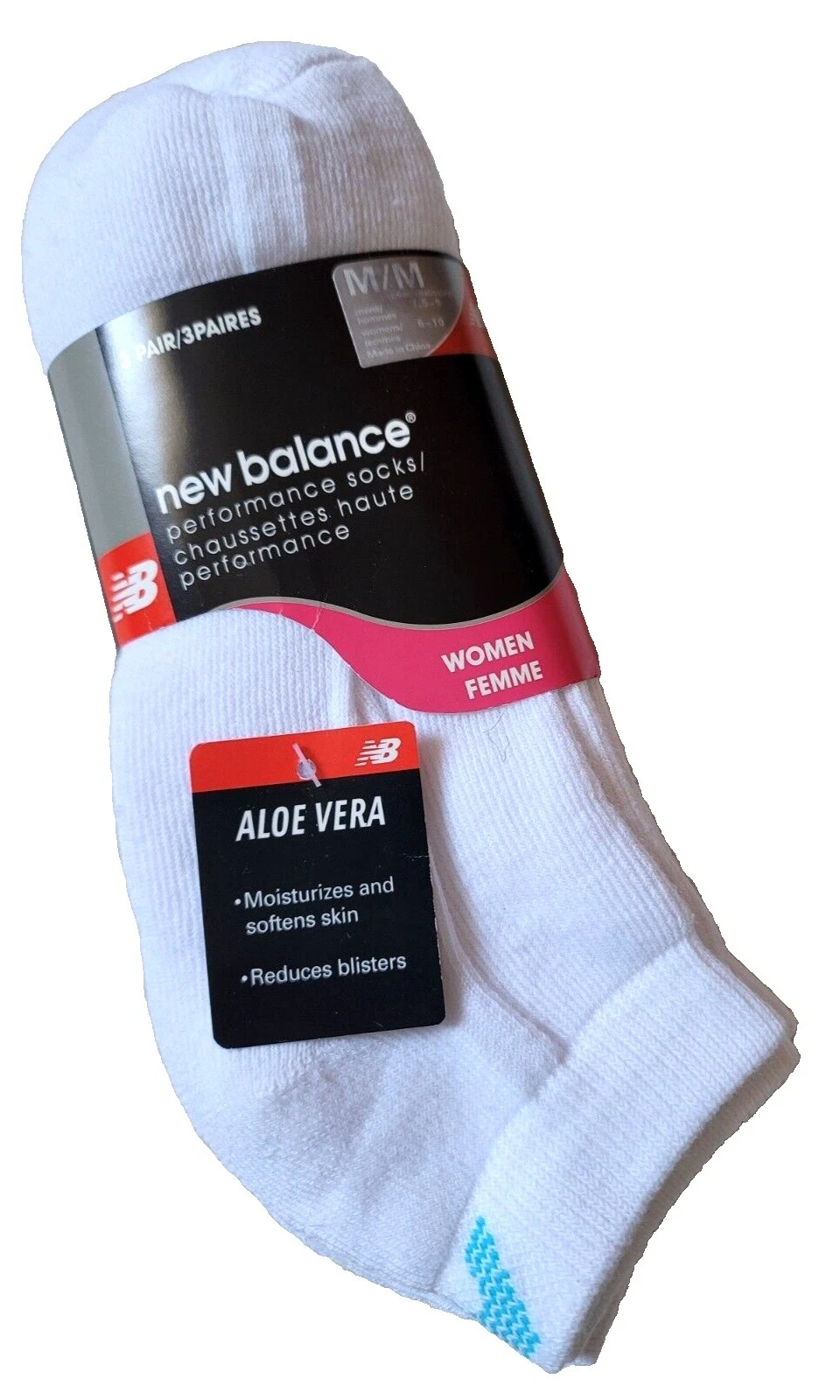 New Balance Medias y Calcetines Blancos para mujeres