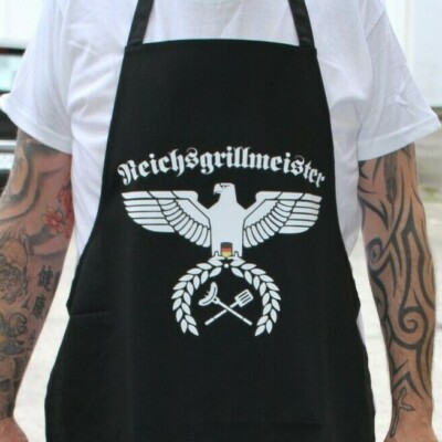 Grillschürze Reichsgrillmeister Küchenschürze FUN Grillen Barbecue Bratwurst B11