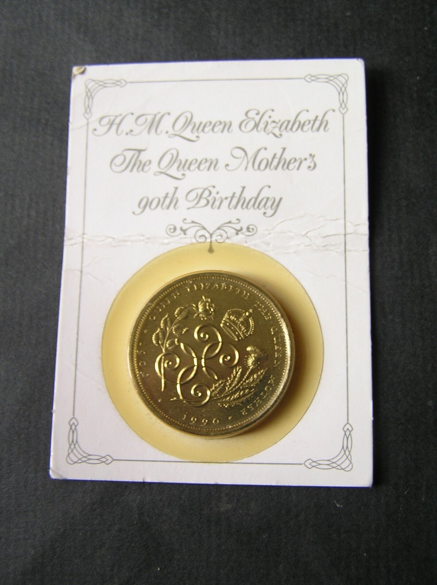 Queen Elizabeth the Queen Mother's 90th Birthday £5 coin on Royal