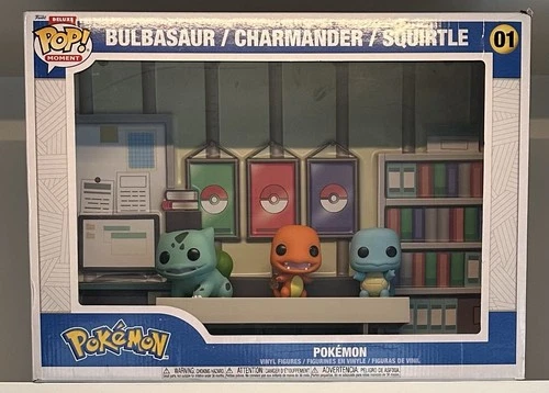 Funko Pop Deluxe Moments #01 Pokemon Starter Set Bulbasaur Charmander Squirtle 2