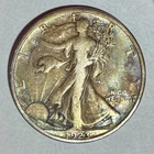 1923 S Walking Liberty Half Dollar - VF - Scarce Date - Nice Toning