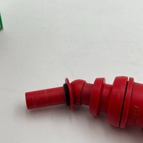 Vintage Original Coleman Red Plastic Fuel Filler w/ Original Box 5103-703 - Picture 4 of 14
