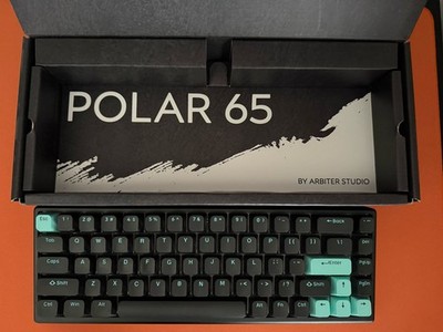 Limited Edition Arbiter Studio Polar 65 Mint Abyss Hall Effect Gaming Keyboard