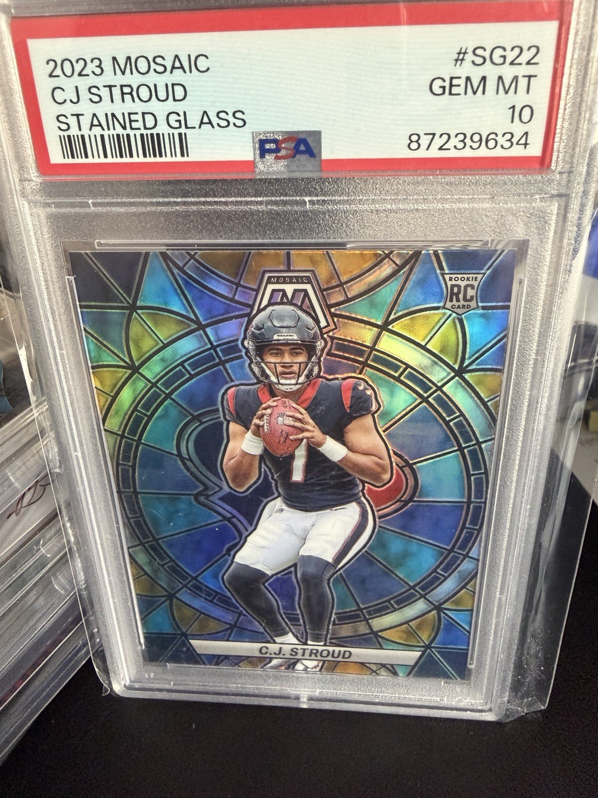 CJ Stroud Panini Mosaic Stained Glass #SG22 Base