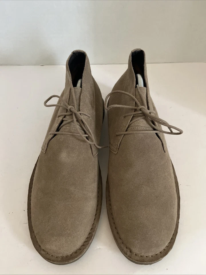 J CREW Para hombres Taupe Gamuza Con Cordones Botas Desierto Zapatos AA089 TALLA 10 Foto 2 de 4