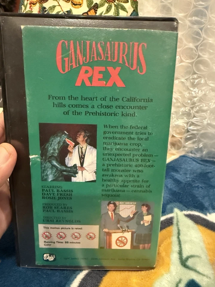 1988 GANJASAURUS  REX VHS Cannabis Marijuana High Times - Image 2 of 4